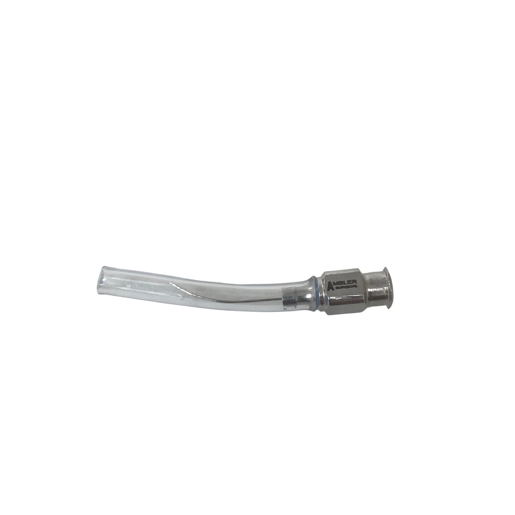 AMBLER REF 1076E Simcoe cortex extractor cannula 23 gauge, curved, 0.3mm aspiration port, 21.0mm overall length excluding hub