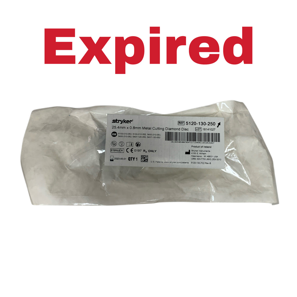 STRYKER REF 5120-130-250 254mm x 08mm Metal Cutting Diamond Disc, Exp 2023/05