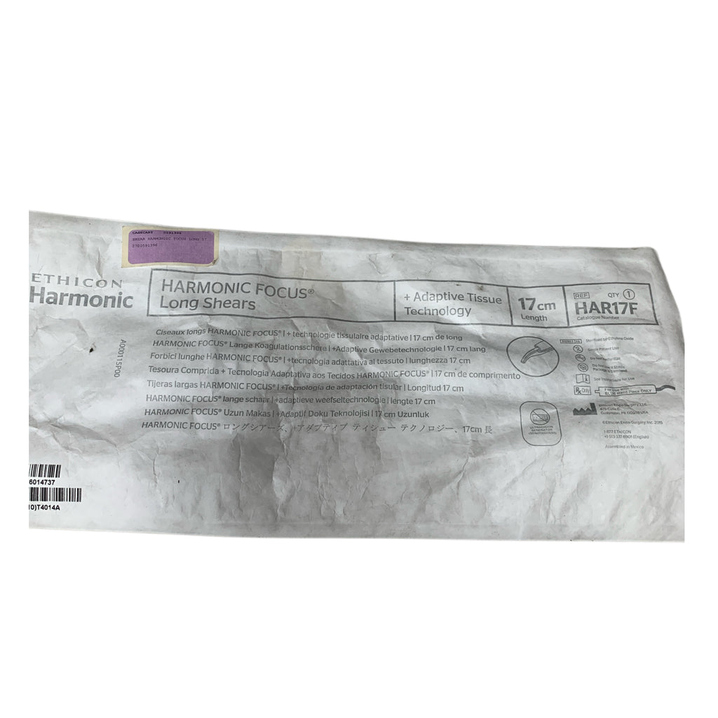 ETHICON HAR17F Harmonic Focus Long Shears Adaptive Tissue Technology 17cm Exp 2023 12