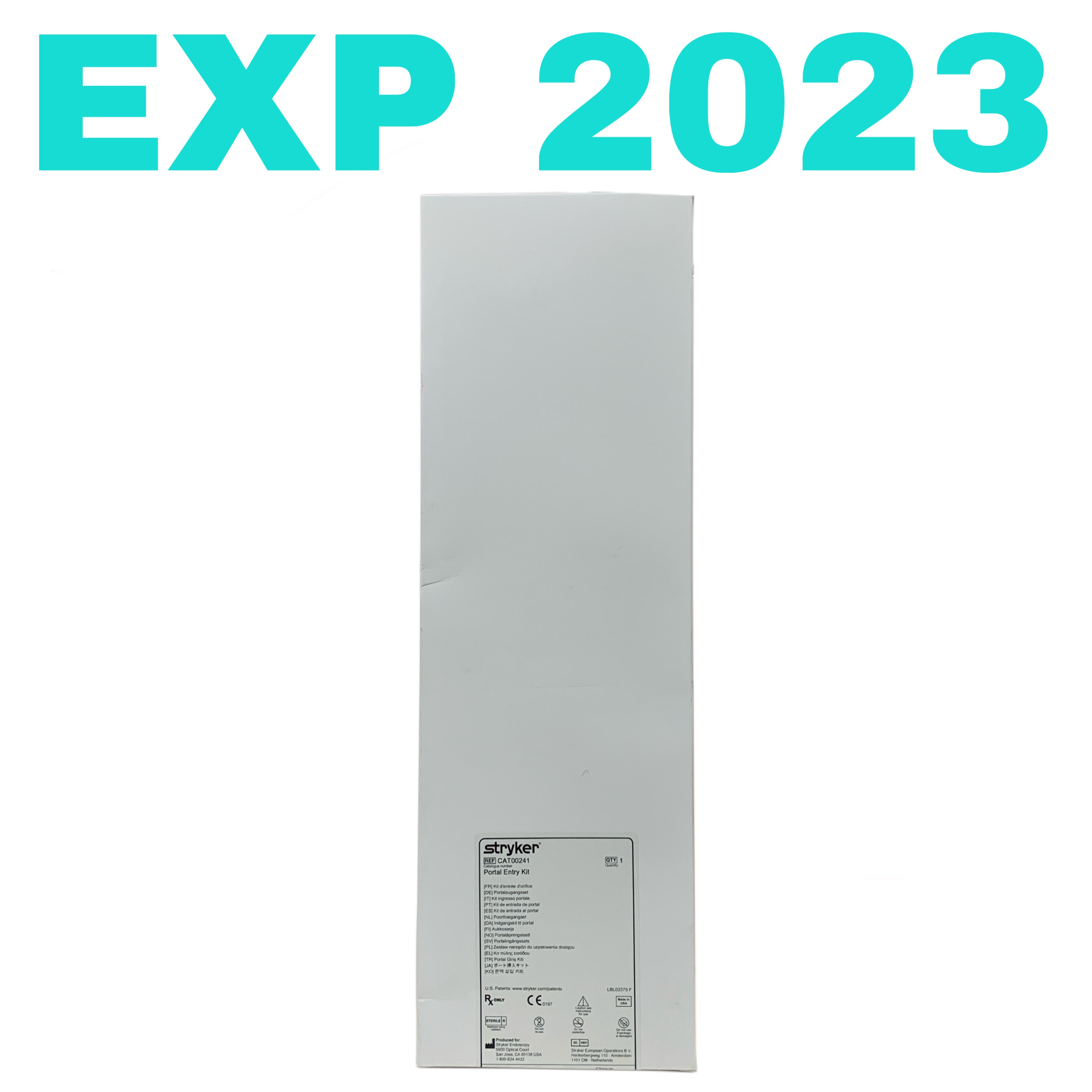 STRYKER REF CAT00241 Portal Entry Kit, Exp. 2023