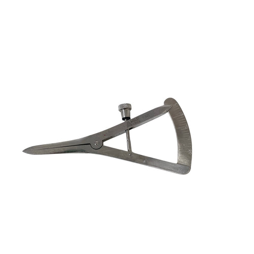 AMBLER REF 1144E Castroviejo caliper 3 1/2'', straight tips, measures from 0-20mm in 1.0mm increments, adjustable thumb-screw tension