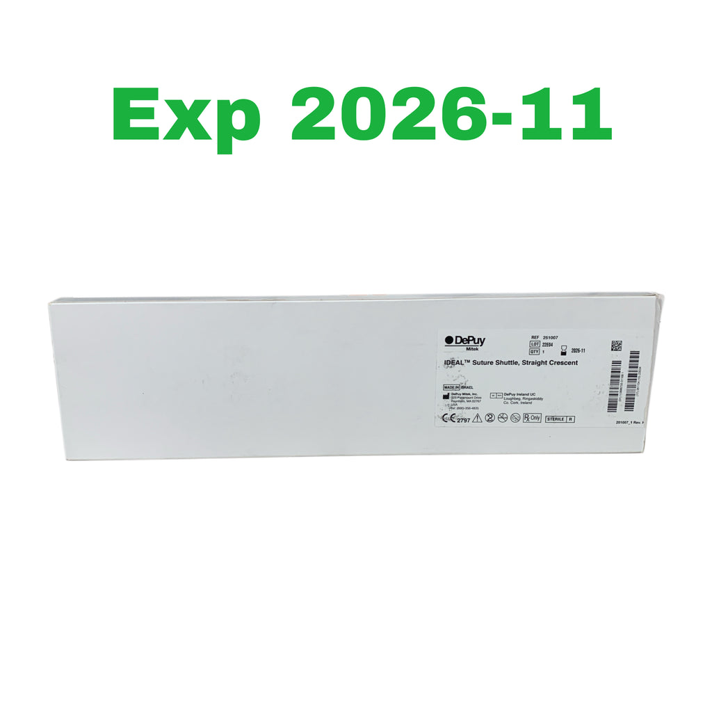 DEPUY MITEK REF 251007 IDEAL Suture Shuttle Straight Crescent Exp 2026 11