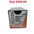ETHICON REF Y822G Monocryl Suture 5-0 PC-5 19mm 3/8c 18" (45cm) Box of 12, Exp.2026/05