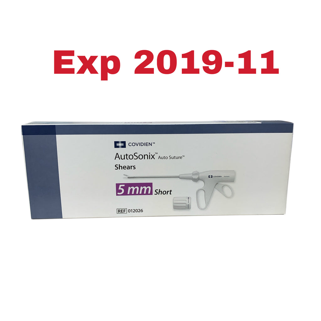 COVIDIEN 012026 AutoSonix Auto Suture Shears 5 mm Short Exp 2019 11