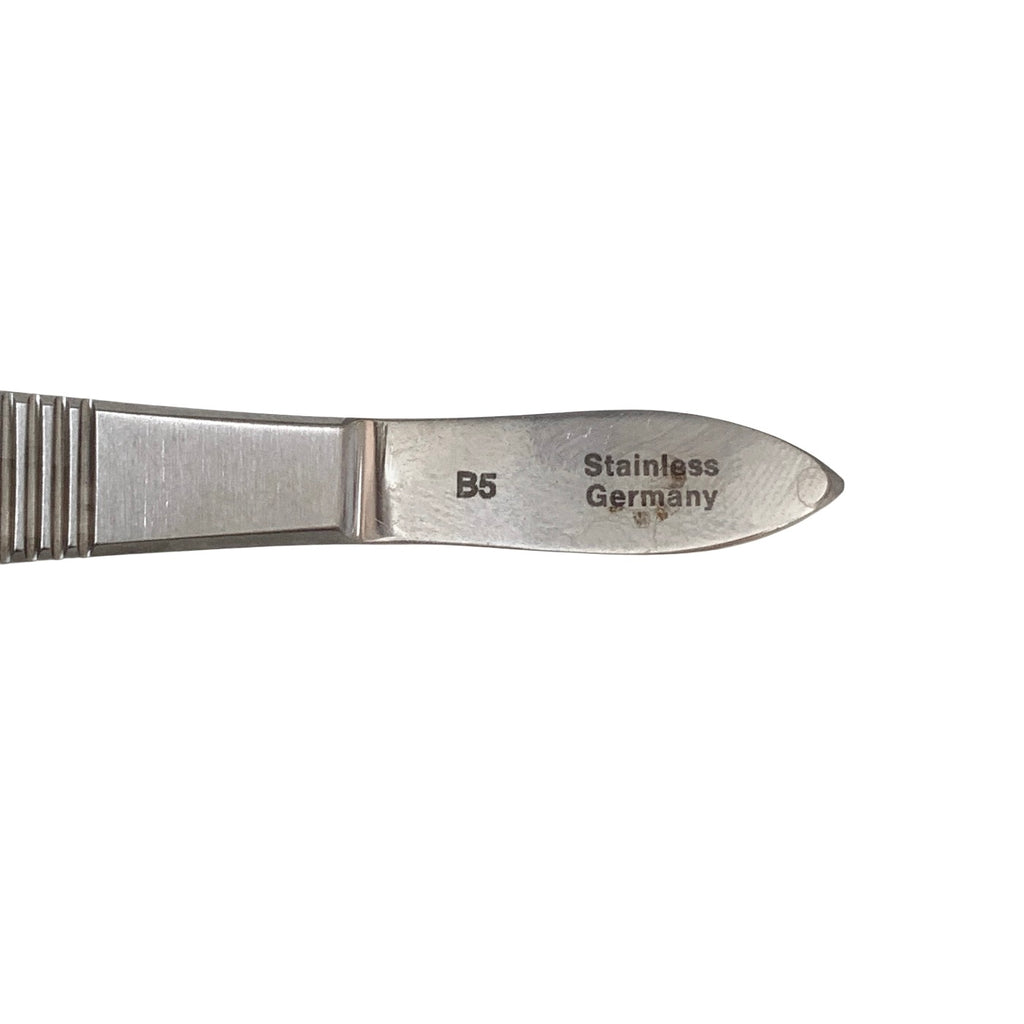 AMBLER REF 2557E Scleral plug forceps 4 1/8'',vaulted shafts, 3.5mm jaw spread