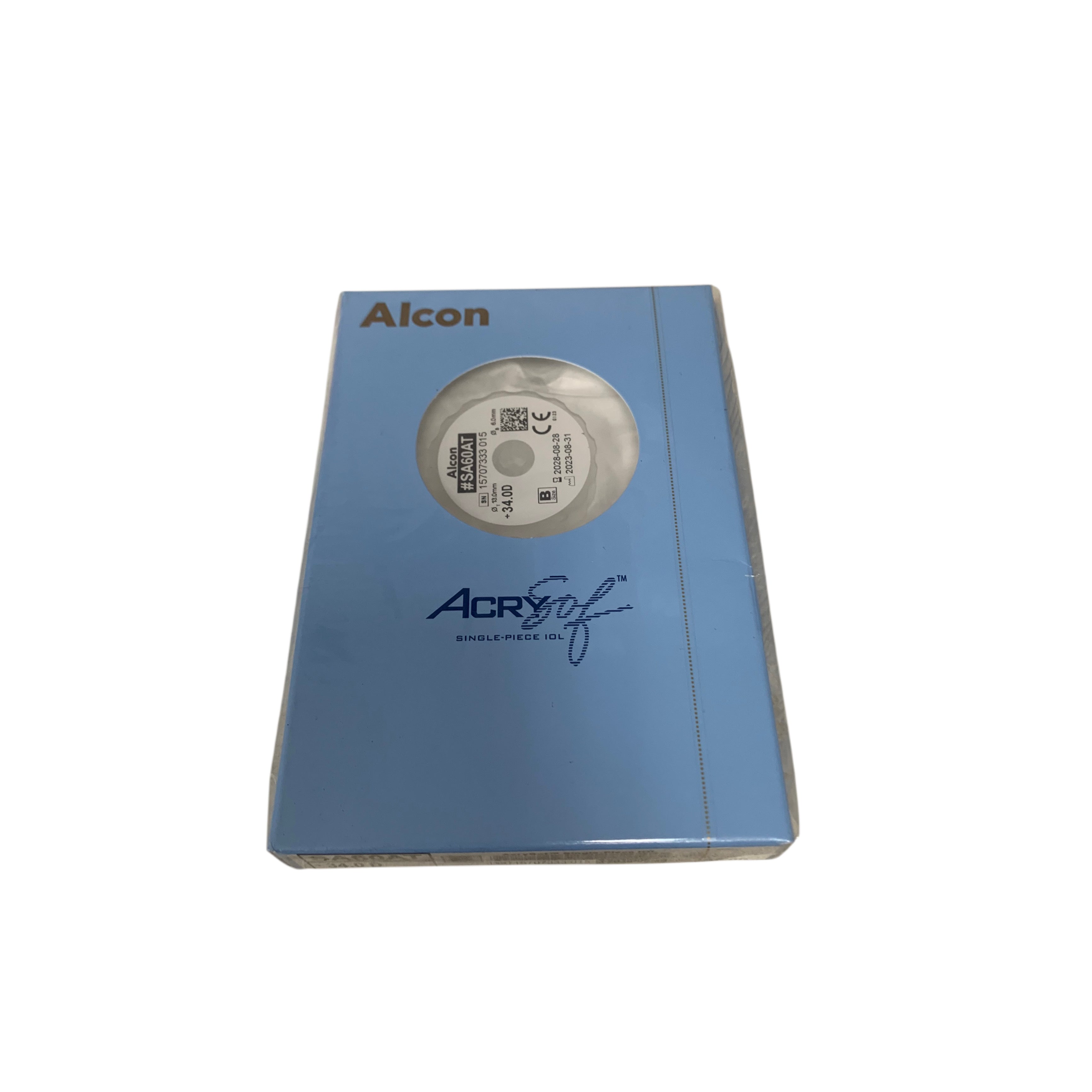 ALCON SA60AT +34.0 D, C Size ,AcrySof™ Single-Piece IOL EXP 2028-08