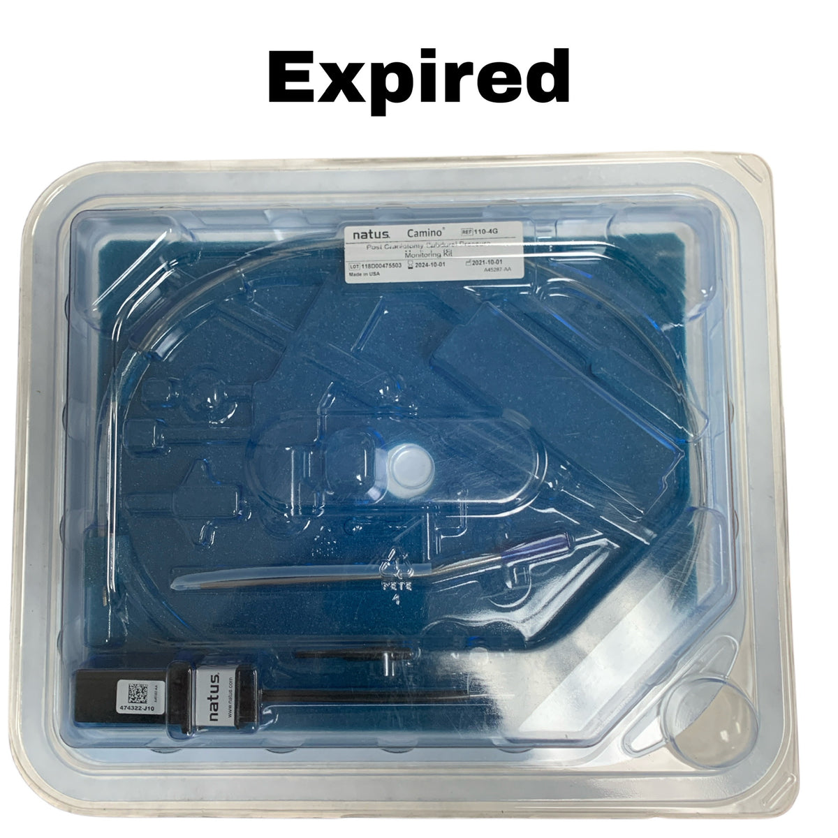 NATUS MEDICAL 110-4G Post Craniotomy Subdural Pressure Monitoring Kit EXP 2024 10