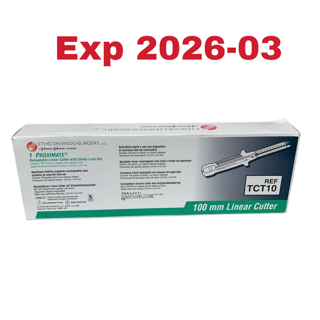 ETHICON ENDO-SURGERY TCT10 PROXIMATE Reloadable Linear Cutter with Safety Lock-Out 100 mm Exp 2026 03
