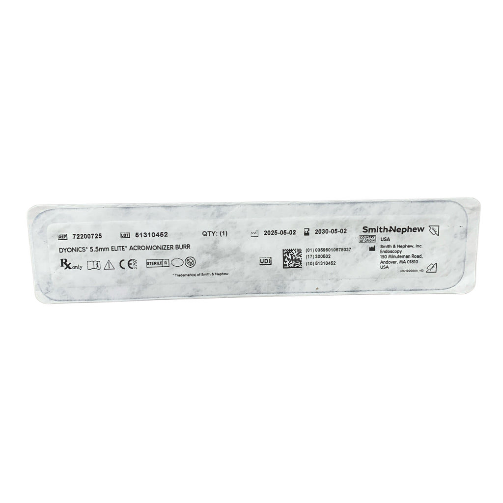 SMITH & NEPHEW 72200725 Dyonics Elite Acromionizer Burr 5.5mm Exp 2030 05