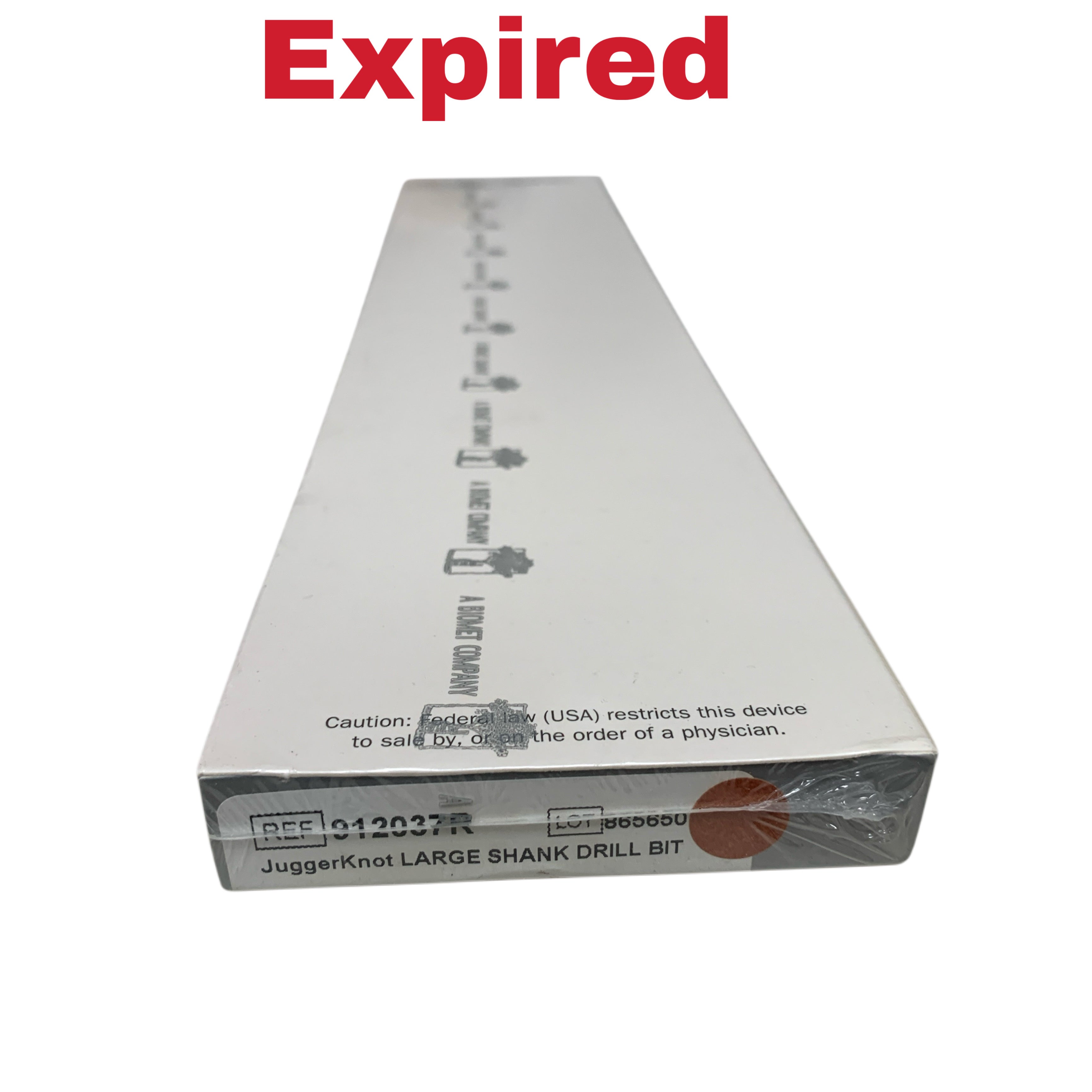 BIOMET REF 912037R JuggerKnot Large Shank Drill Bit 1.5mm Stainless Steel / TiN Exp 2025 04