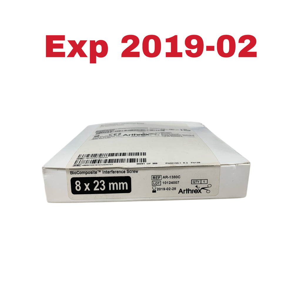 ARTHREX AR-1380C BioComposite Interference Screw 8 x 23 mm Exp 2019 02