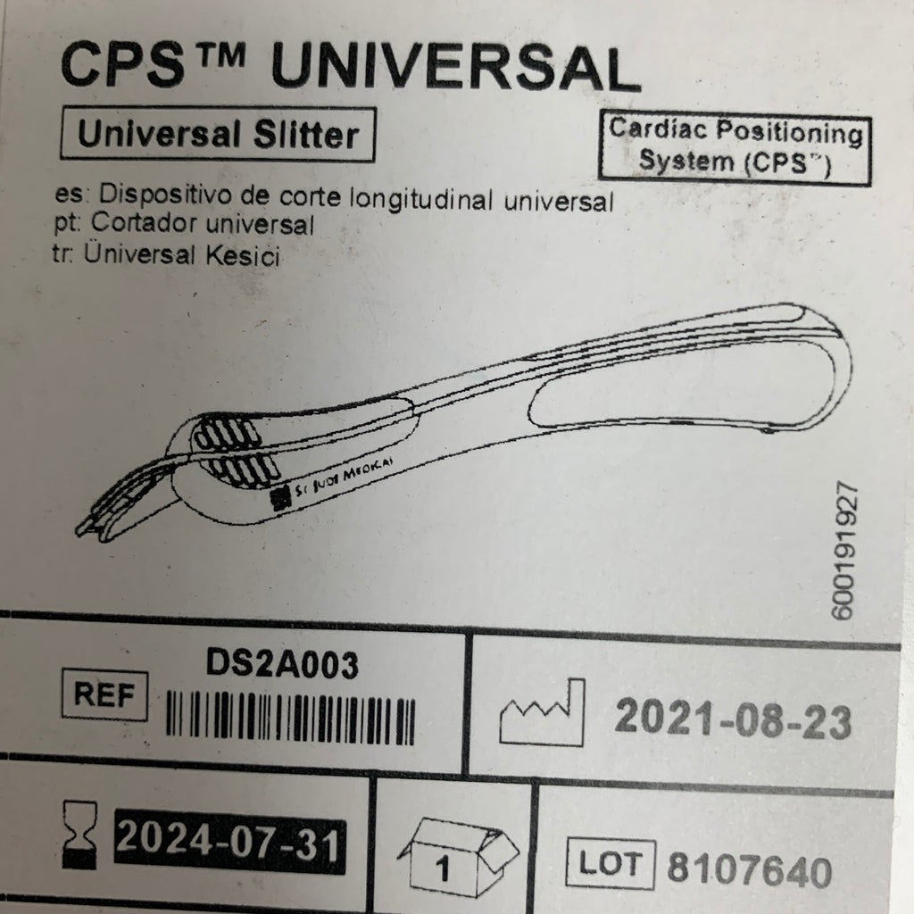 ST JUDE MEDICAL DS2A003 CPS Universal Slitter Cardiac Positioning System EXP 2024 07