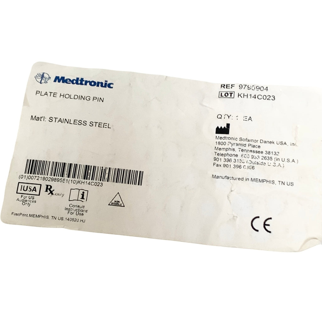MEDTRONIC REF 9790904 PLATE HOLDING PIN, NON STERILE