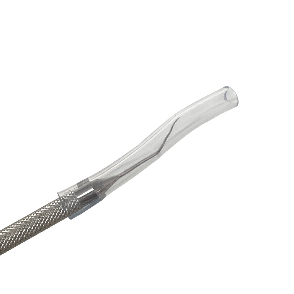 AMBLER REF 9263E Sinskey lens manipulating hook 4 3/8'',angled shaft, 10.0mm from bend to tip, 0.25mm diameter blunt tip, round handle