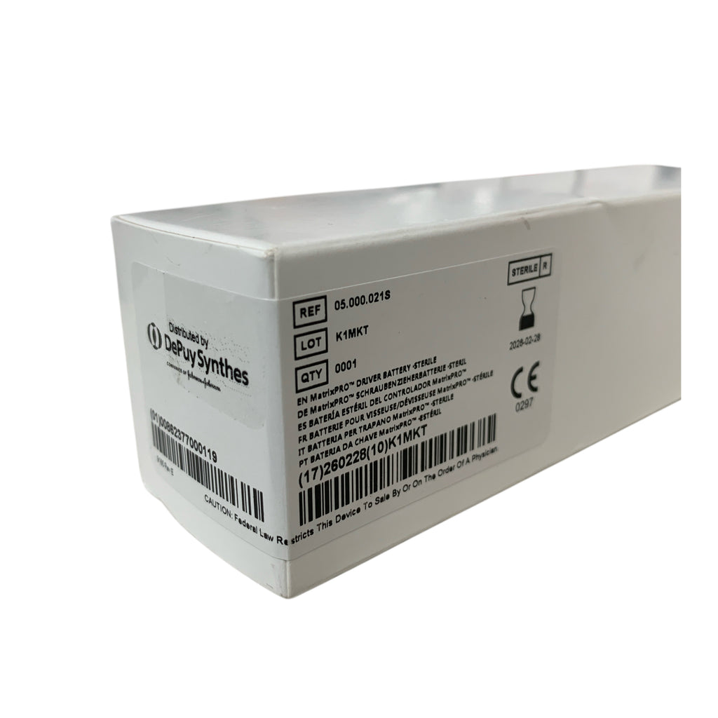 DEPUY SYNTHES REF 05.000.021S MatrixPRO Driver Battery - Sterile, Exp.2026/02