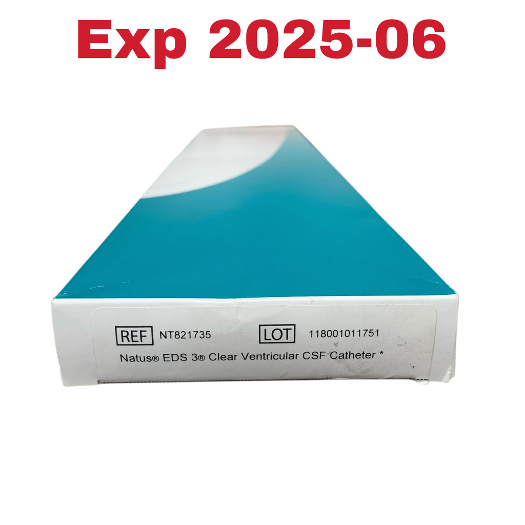 NATUS MEDICAL NT821735 EDS 3 Clear Ventricular CSF Catheter Exp 2025 06