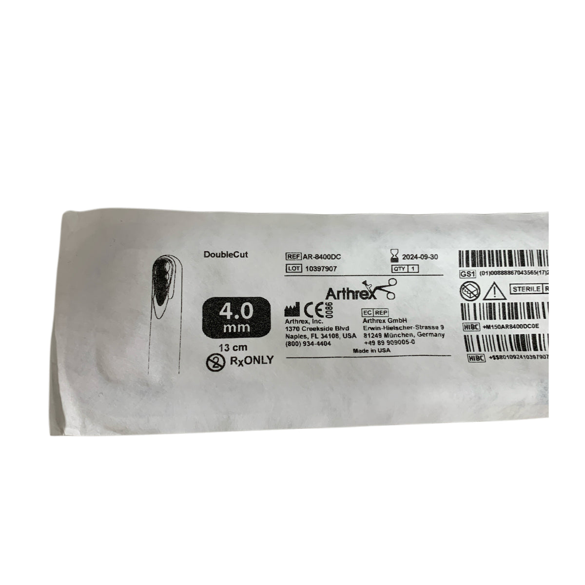 ARTHREX AR-8400DC DoubleCut 13cm 4.0mm EXP 2024 09