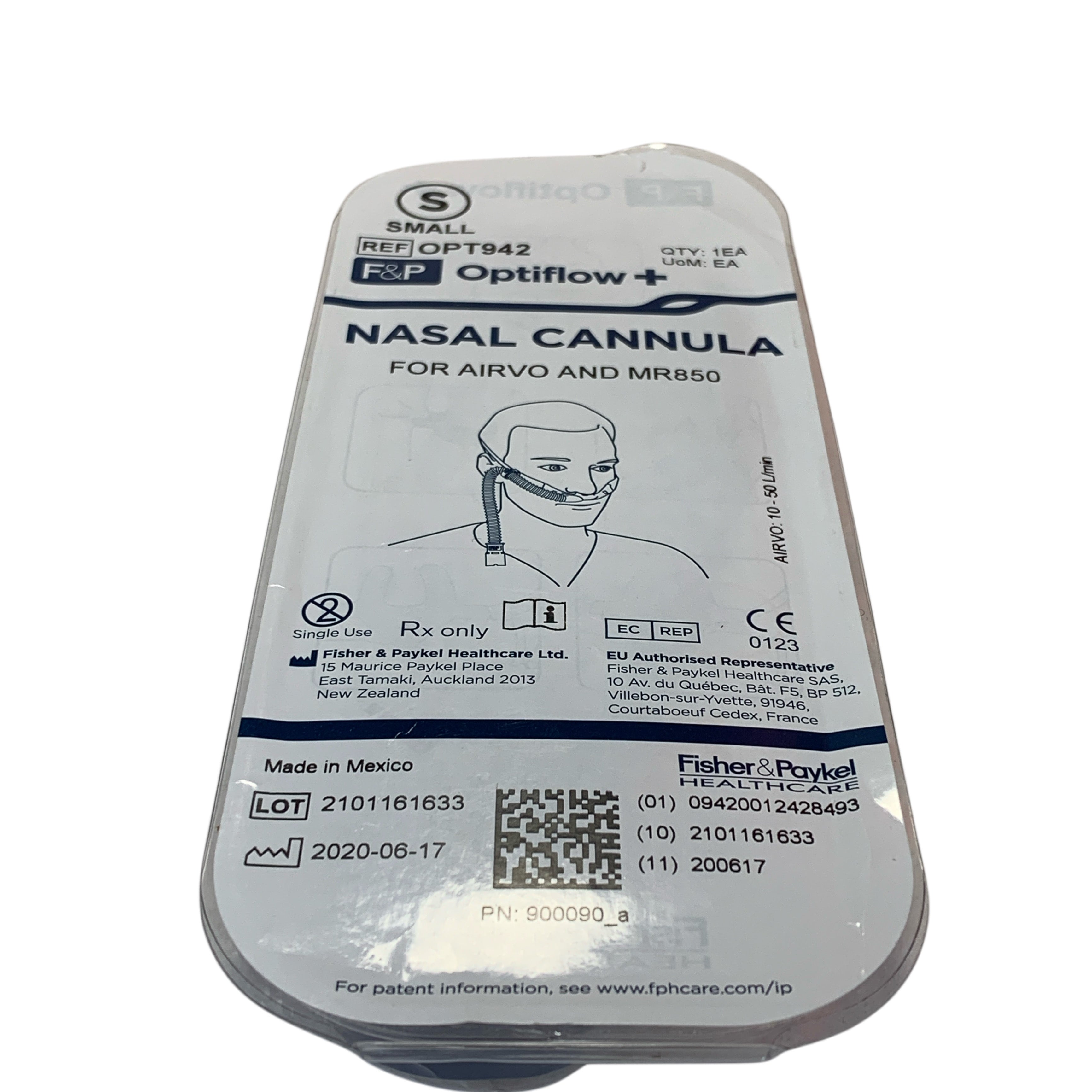 FISHER & PAYKEL REF OPT942 Optiflow+ Nasal Cannula Small for AIRVO and MR850
