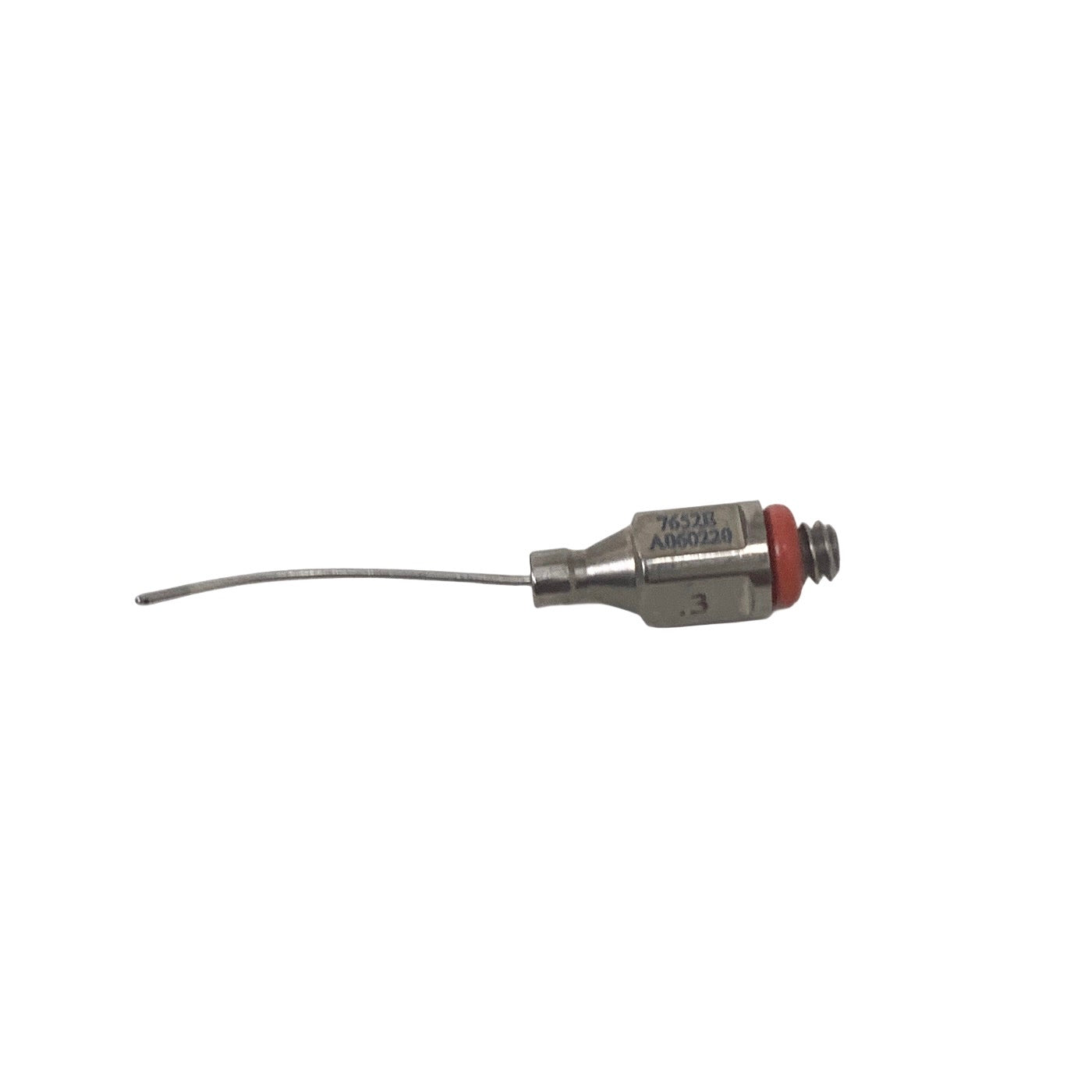 AMBLER REF 7652E Bimanual aspiration tip 23 gauge, curved shaft, 0.3mm single aspiration port