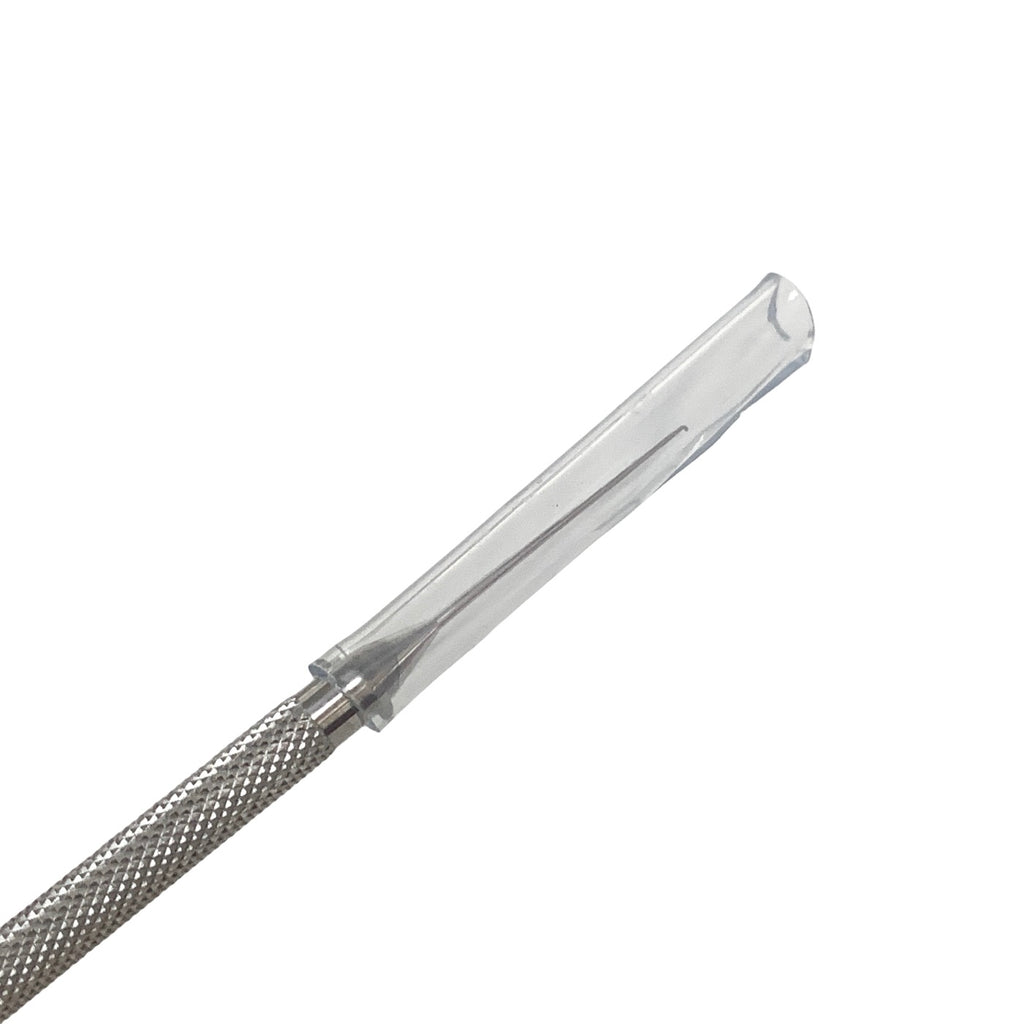 AMBLER REF 9261E Sinskey lens manipulating hook 4 1/2'',straight shaft, 0.25mm diameter blunt tip, round handle