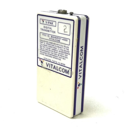 Vitalcom V-Pak Digital Transmitter DT4000 w/ 3 Lead ECG Cable