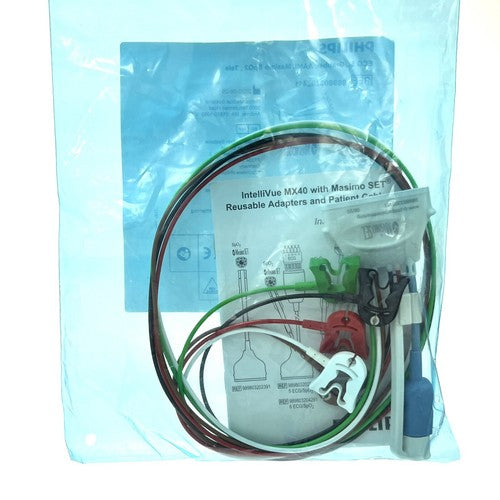 Philips REF 989803202411, ECG 5L Grabber AAMI, Tele Cable