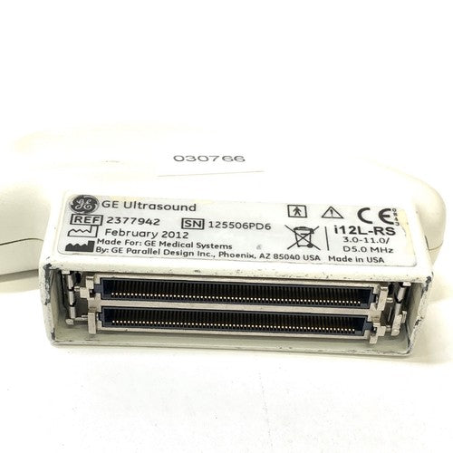 GE i12L-RS Linear Array Ultrasound Transducer Probe REF 2377942