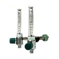 Precision Medical Dual O2 Flowmeter, Model 1MFA, w/ Y Block Assembly