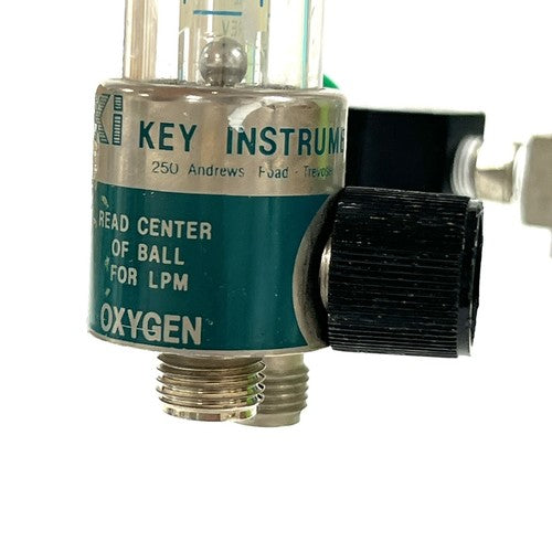 Key Instruments Dual O2 Flowmeter, Model O2, w/ Y Block Assembly