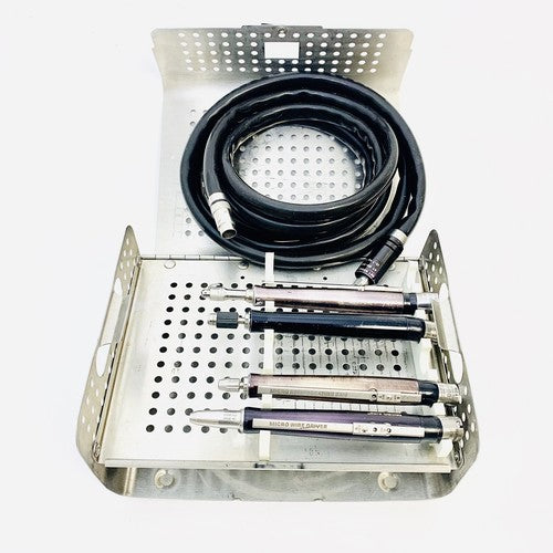 Micro-Aire 9600-000 Sterilization Case w/ Surgical Instruments (see Description)