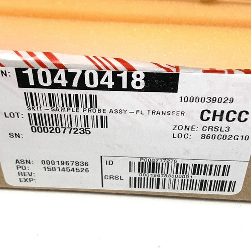 Siemens REF 10470418, Skit Sample Probe Assembly, P/N 1000039029