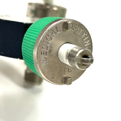 Key Instruments Dual O2 Flowmeter, Model O2, w/ Y Block Assembly