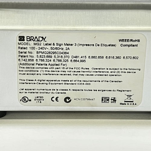 Brady Globalmark2  Multicolor MGL Label & Sign Maker (For Parts)