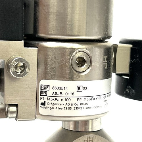Drager REF 8603514 Air Pressure Nitrous Oxide Reducer