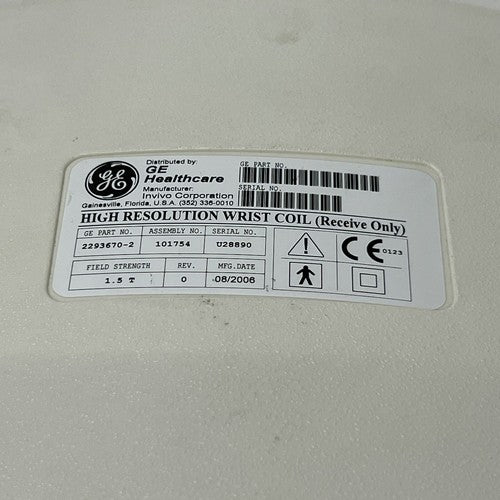 GE REF 2293670-2 High Resolution Wrist Coil (Receive Only)