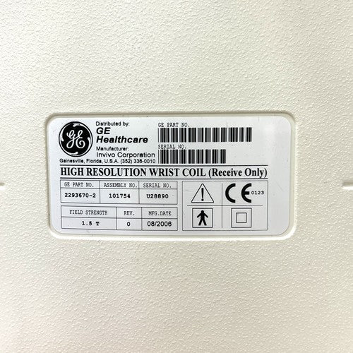 GE REF 2293670-2 High Resolution Wrist Coil (Receive Only)