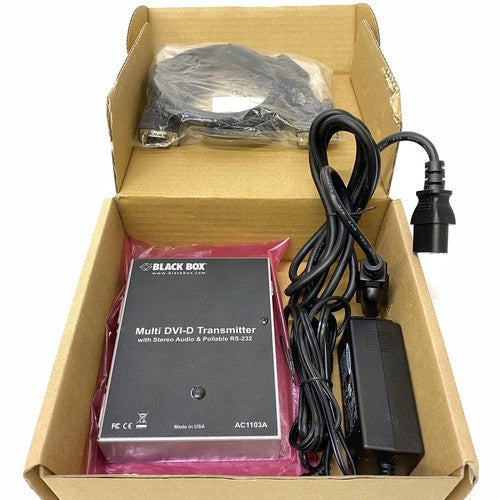 Blackbox AC1103A Multi DVI-D Transmitter with Stereo Audio with power supply
