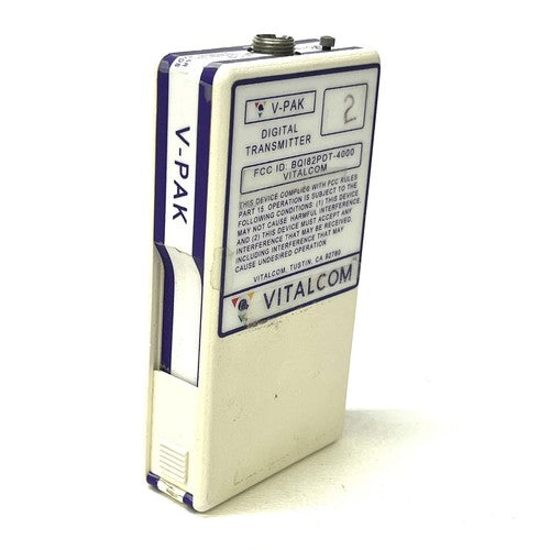 Vitalcom V-Pak Digital Transmitter DT4000 w/ 3 Lead ECG Cable