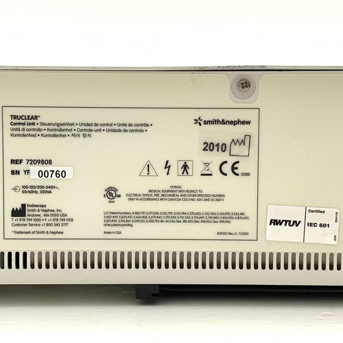 Smith Nephew 7209808 TruClear Control Unit V3.2 MFD - 2010