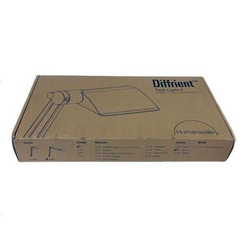 HUMANSCALE REF DA2E DIFFRIENT TASK LIGHT II LUMINAIRE DESK LAMP