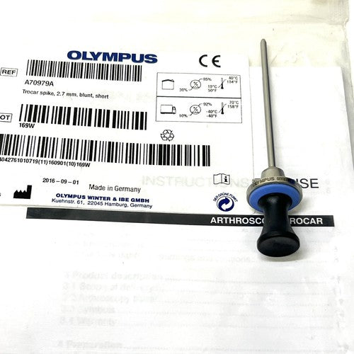 Olympus REF A70979A Trocar spike, 2.7 mm, blunt, short