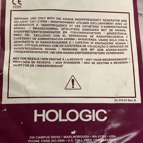 HOLOGIC Adiana REF CS 228 01 Permanent Contraception Connector Cable