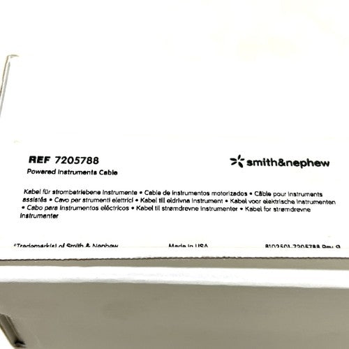 Smith & Nephew REF 7205788 Powered Instruments Cable