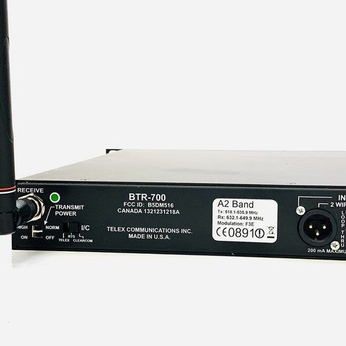 Telex RadioCom BTR-700 C4 Band W/ 1 Belt-peck