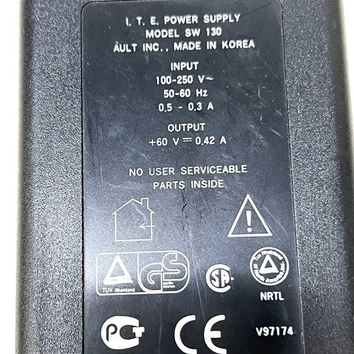 Ault Inc I. T. E. Model SW130 Power Supply 60 V ~ 0.42 A