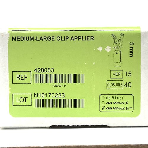 Intuitive Surgical 428053 Da Vinci Medium-Large Clip Applier, 5mm Single Site