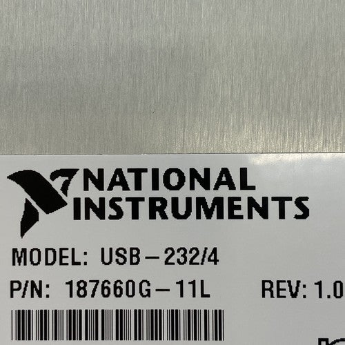 National Instruments USB-232/4 187660G-11L USB To RS-232 Adapter