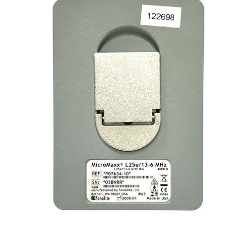 Sonosite Micromaxx REF P07634-10, L25e/13-6 MHz Ultrasound Transducer For Parts