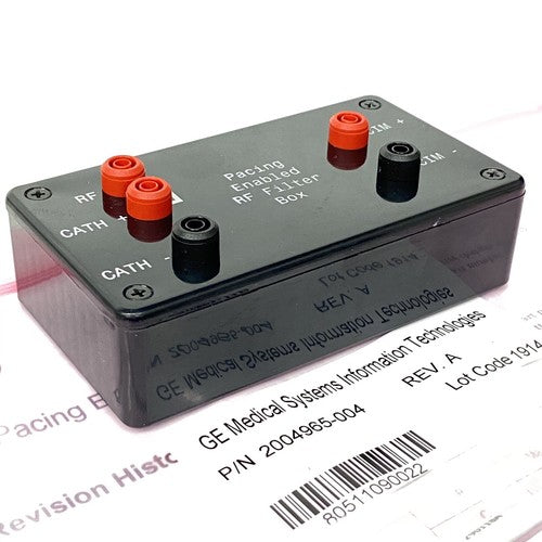 GE 2004965-001 Pacing Enable RF Filter Box w/ 2083472-001 Cable Simulator Extnd