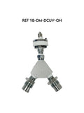 Ohio Medical REF YB-DM-DCUV-OH VACUUM DISS HAND TIGHT INLET Y-BLOCK